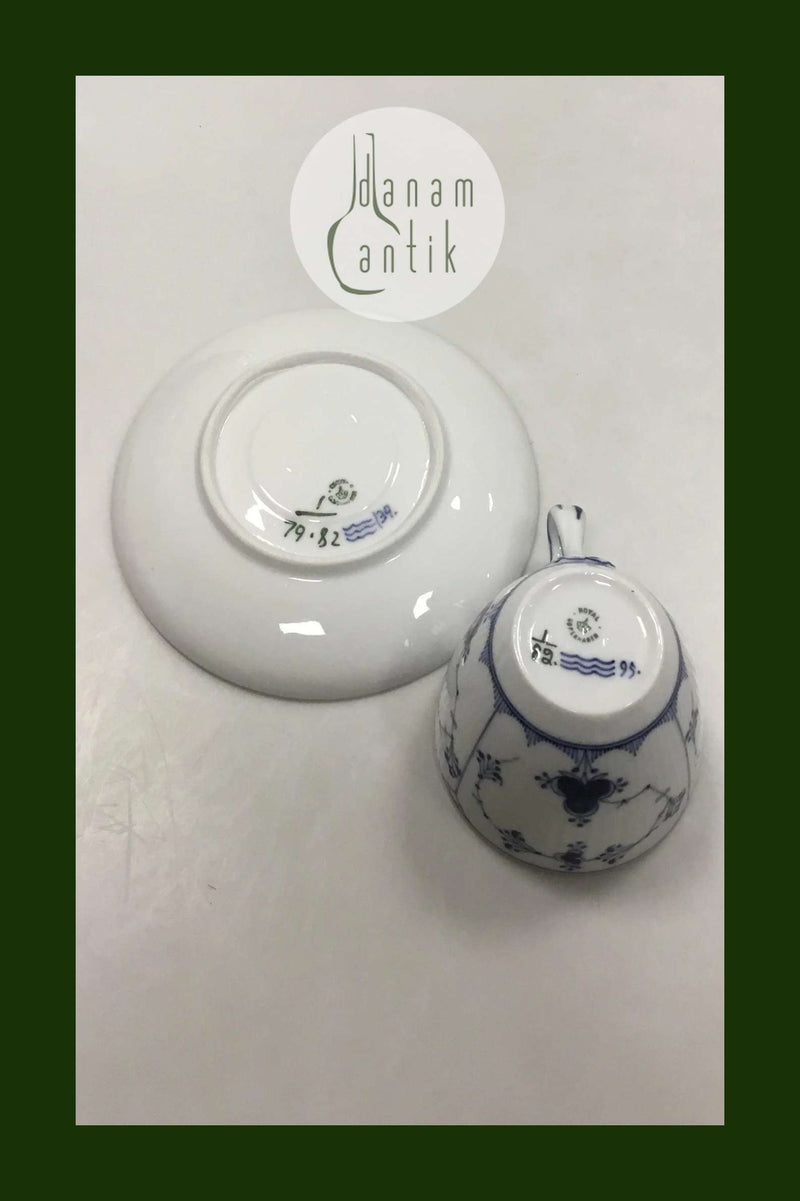 ロイヤルコペンハーゲン ブルーフルーテッド コーヒーカップ No.82