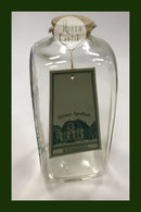 Holmegaard Apotekerflasken, krukke med tekst AQUA LIL CONV C.V. fra 1979