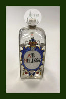 Holmegaard Apotekerflasken, krukke med tekst AP MELISSAE fra 1986