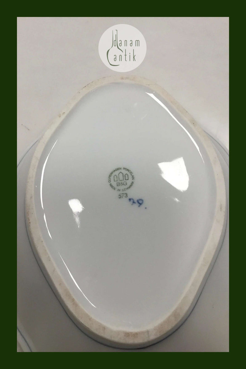 Bing og Grøndahl Empire Oval Skål No. 573/12 B