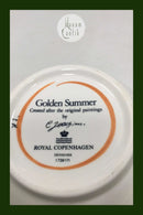 Royal Copenhagen Golden Summer Gravy Bowl with Lid No 171