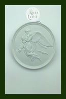 Thorvaldsen bisquit plate Royal Copenhagen "Night" No. 123 19th century