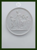 Bertel Thorvaldsen: Bing and Grondahl bisque plate "Childhood and Spring".