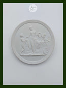 Royal Copenhagen bisquit plate "Childhood and Spring"