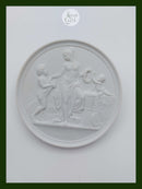 Bing og Grøndahl bisquit platte "Barndom og Forår" 20. årh. (no. 116)