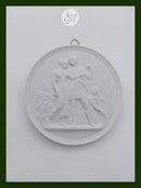 Bing og Grøndahl bisquit platte "Ungdom og forår" 19. århundrede ( no. 117)