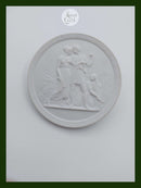 Royal Copenhagen bisquit plate "Youth and spring" 20th century. (no. 117)