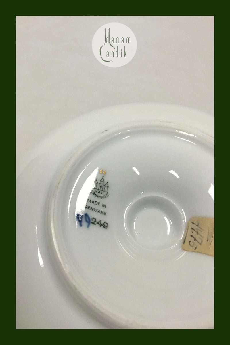 Bing og Grøndahl Sommerfugl med guld Lysestage No 249