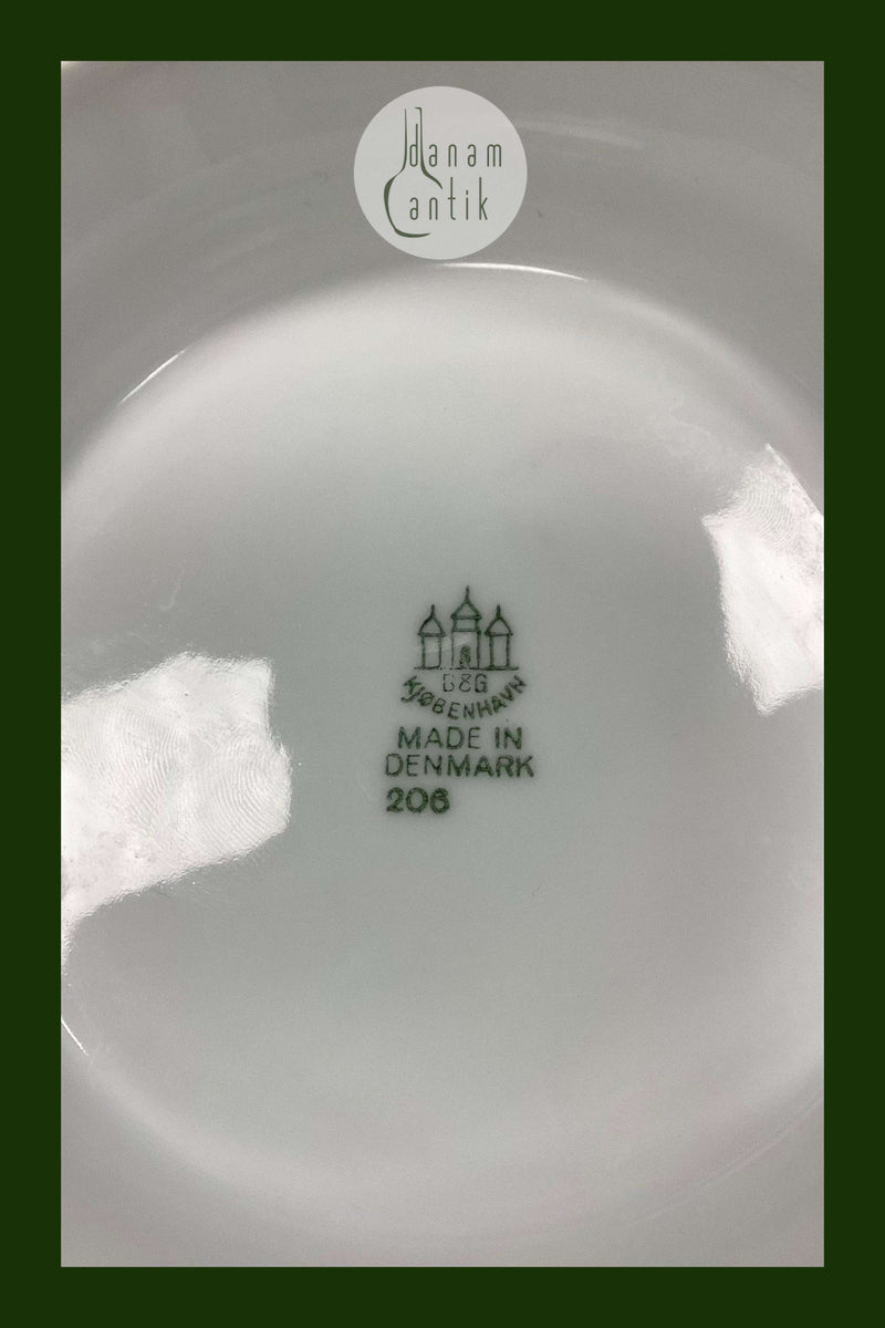 Bing and Grondahl Offenbach without gold Bowl on low foot No 206