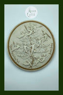 Stephen Sinding: Bing and Grondahl bisquit plates "Merry Christmas Merry Christmas"