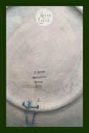 P. Ipsen terracotta platte med art nouveau dekor. "Hvid lilje og insekter" ca. 1900