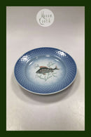 Bing and Grondahl Blue Tone Fish Plate Motif 9 Perch No. 716