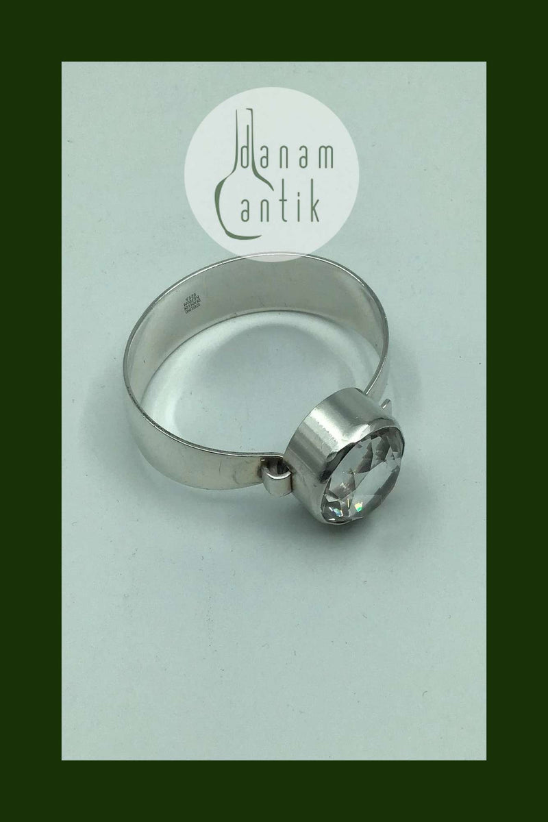 Niels Erik From Sterling Sølv Armring Bjergkrystal