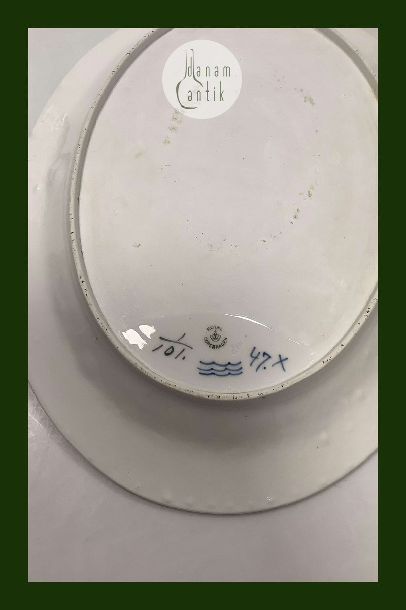 Royal Copenhagen Musselmalet Riflet Fad No 101