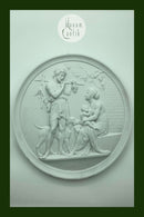 Thorvaldsen: Bing og Grøndahl bisquit platte "Mandom og efterår" (no. 118)