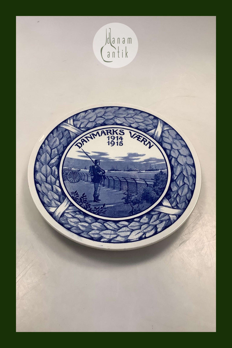 Aluminia Minde Platte Danmarks Værn 1914-1915