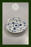 Bing和Grondahl蓝色/蓝色凹槽Riflet蛋糕盘