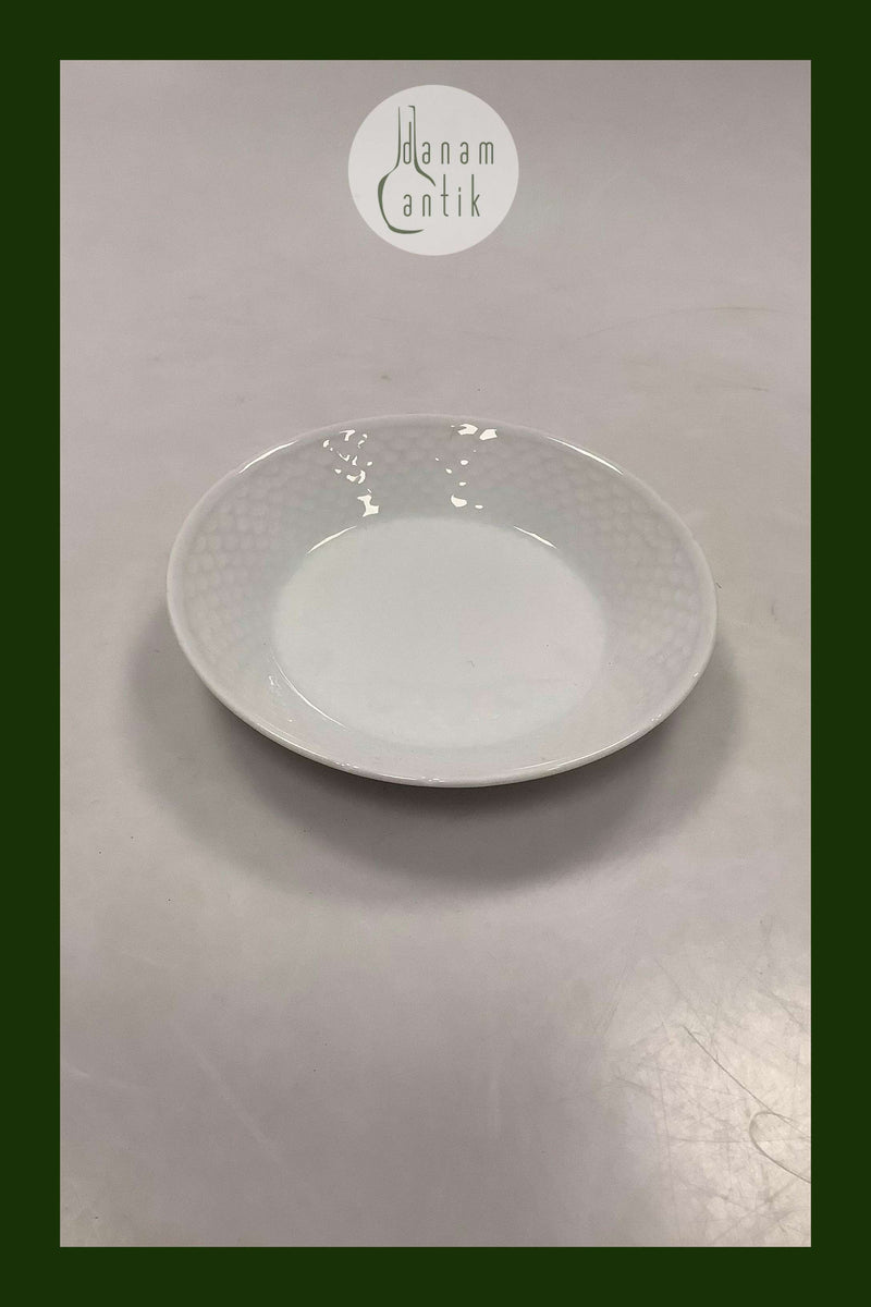 Bing og Grøndahl Elegance, Hvid Lille Rund Kompot Skål No 21A.  Måler 14 cm dia. / 5 33/64"