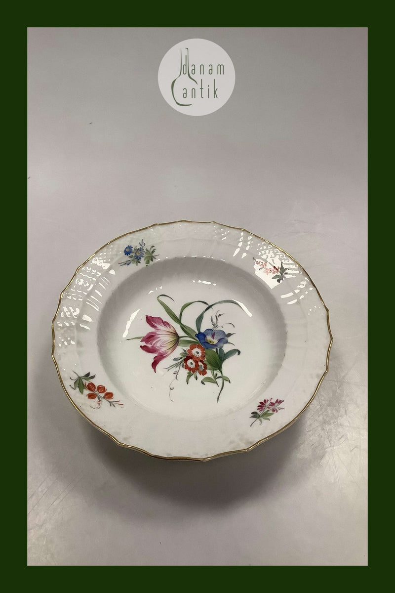 Antique Royal Copenhagen Light Saxon Dinner Plate