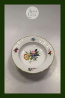 Antike Royal Copenhagen Light Saxon Dinner Plate Maßnahmen 24cm / 9,45 Zoll von 1850-1880 hat Gold Verschleiß