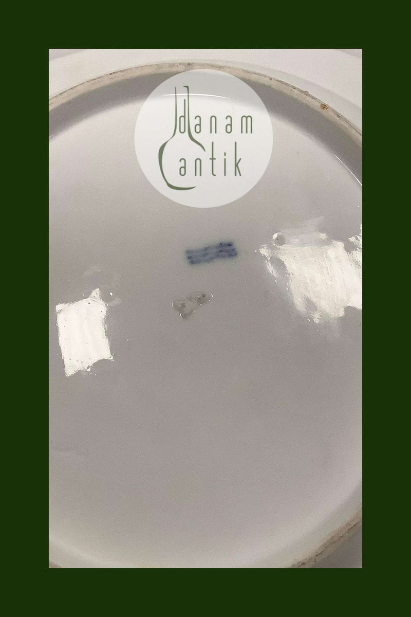 Antique Royal Copenhagen Light Saxon Dinner Plate