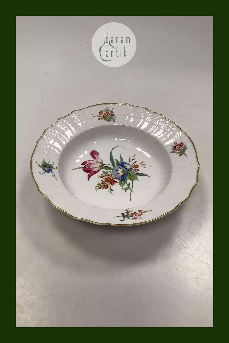 Antique Royal Copenhagen Light Saxon Dinner Plate