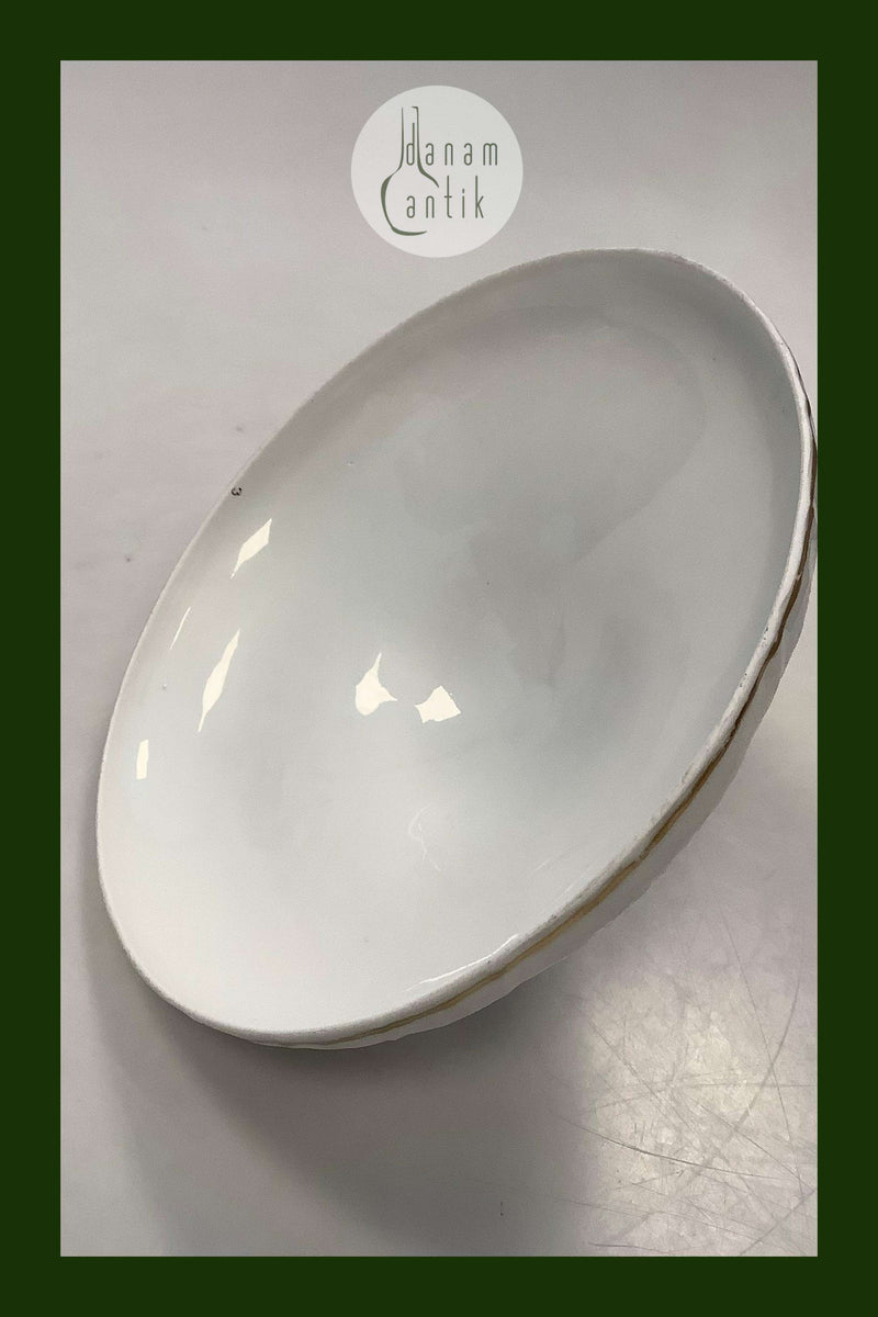 Antik Royal Copenhagen Saksisk Blomst Låg til skål