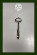 Lorgnette Glas Briller i gyldent metal og Emalje arbejde