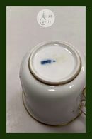 Antik Royal Copenhagen Kaffekop med Blomster Motiv