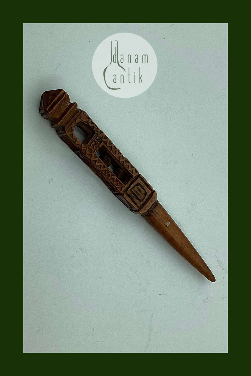 Vindepind skåret i træ fremstillet i 19. årh.