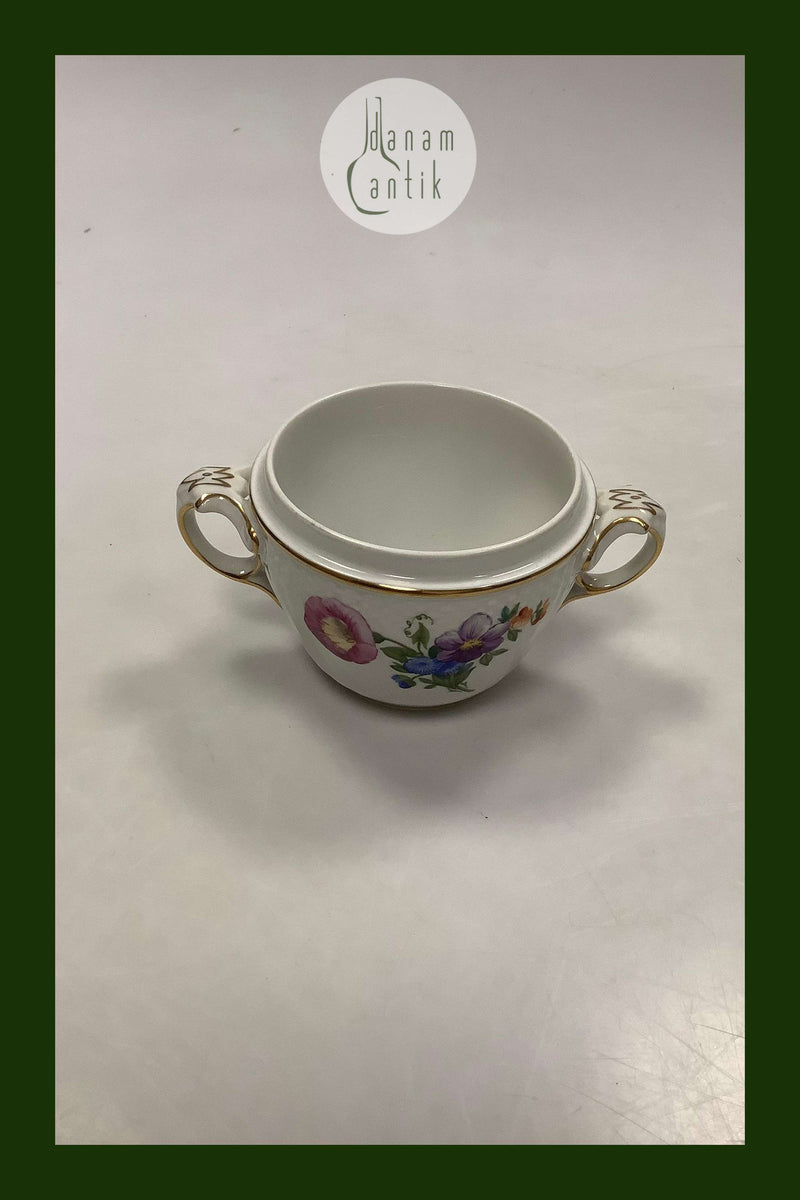 Royal Copenhagen Saksisk Blomst, Let Sukkerskål uden låg No 1680