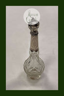 Parfumeflacon i glas med sølvmontering 19. århundrede