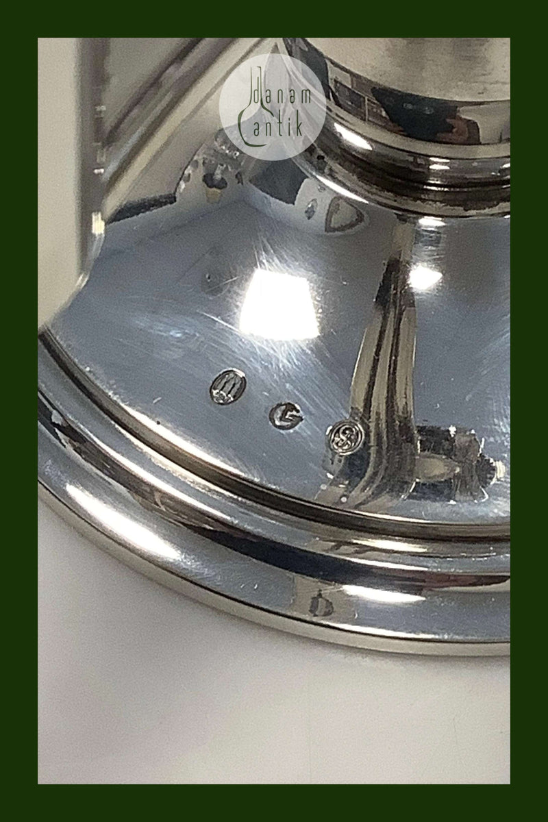 Gran og Laglye Sølv Art Deco 2 Armet Lysestage (Par)