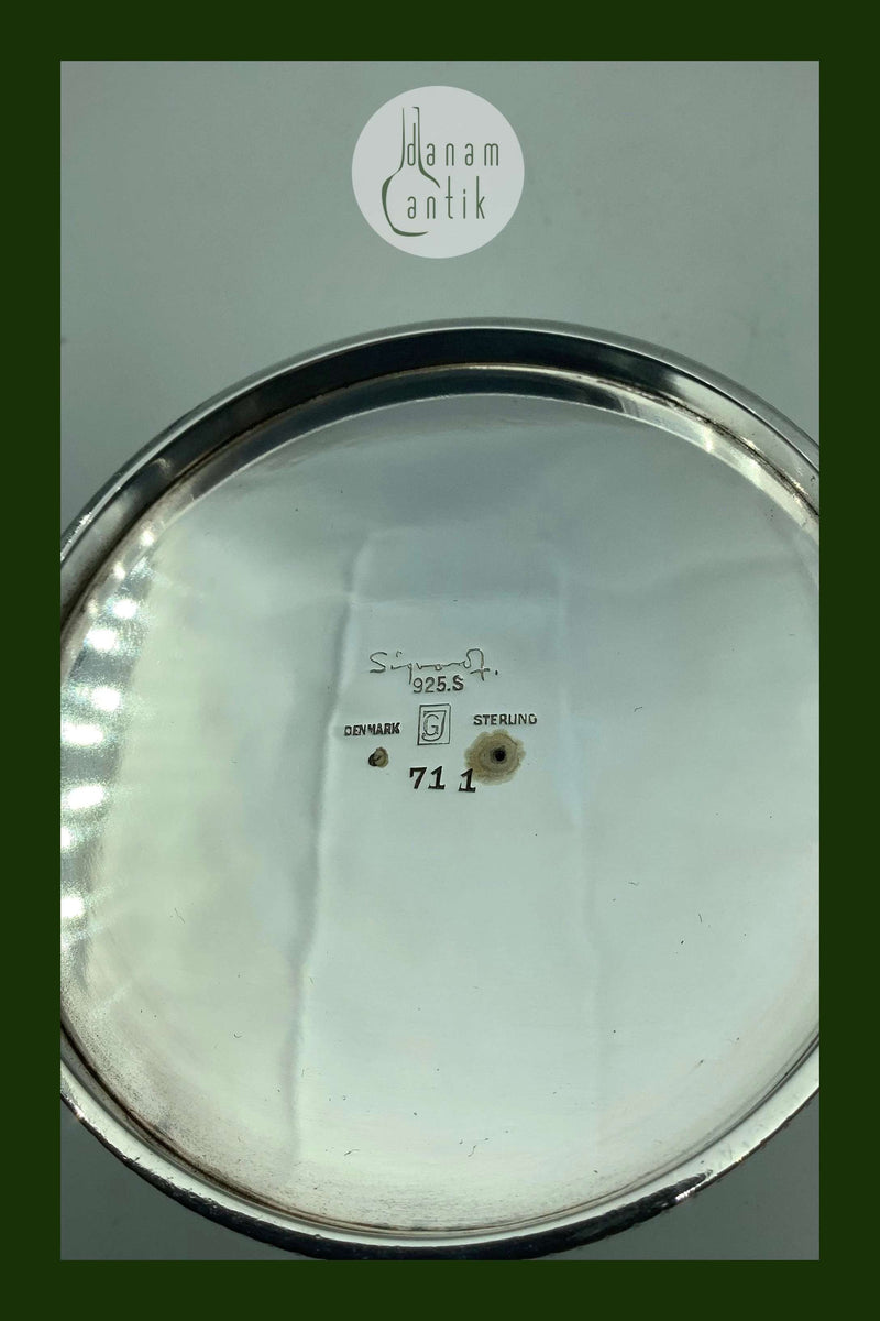 Georg Jensen Sterling Sølv Lysestager af Bernadotte No 711A