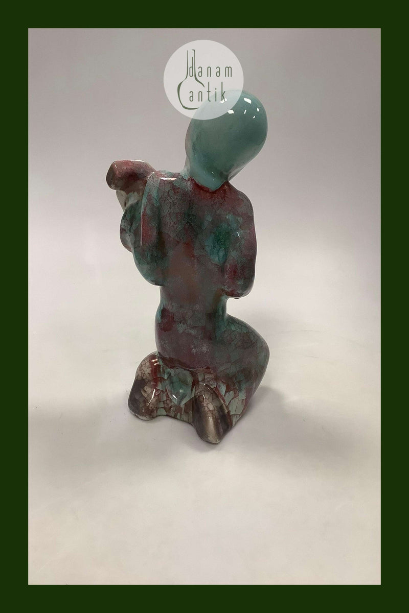 Michael Andersen Keramik Figur Citar Spiller No. 3985