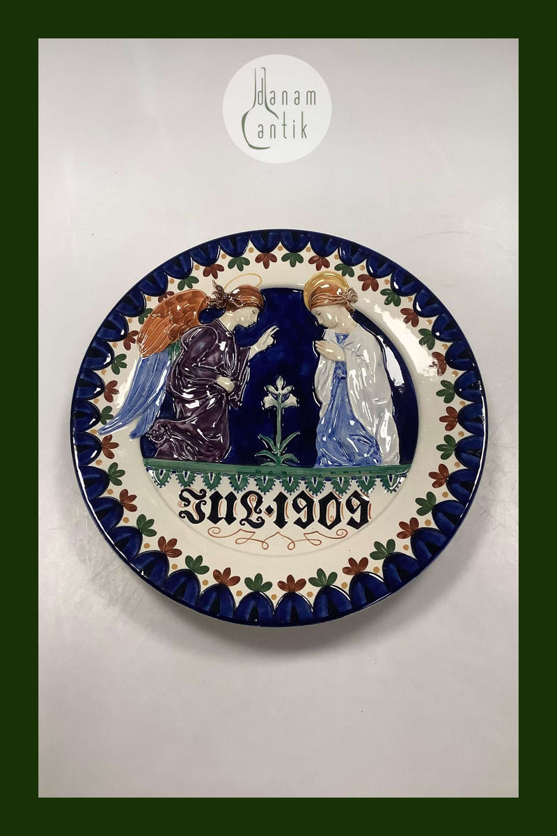 Aluminia Stor Juleplatte fra 1909