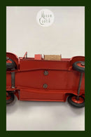 Legetøjs bil: Tekno Falck brandbil stigevogn med Udrykningsflag c. 1940