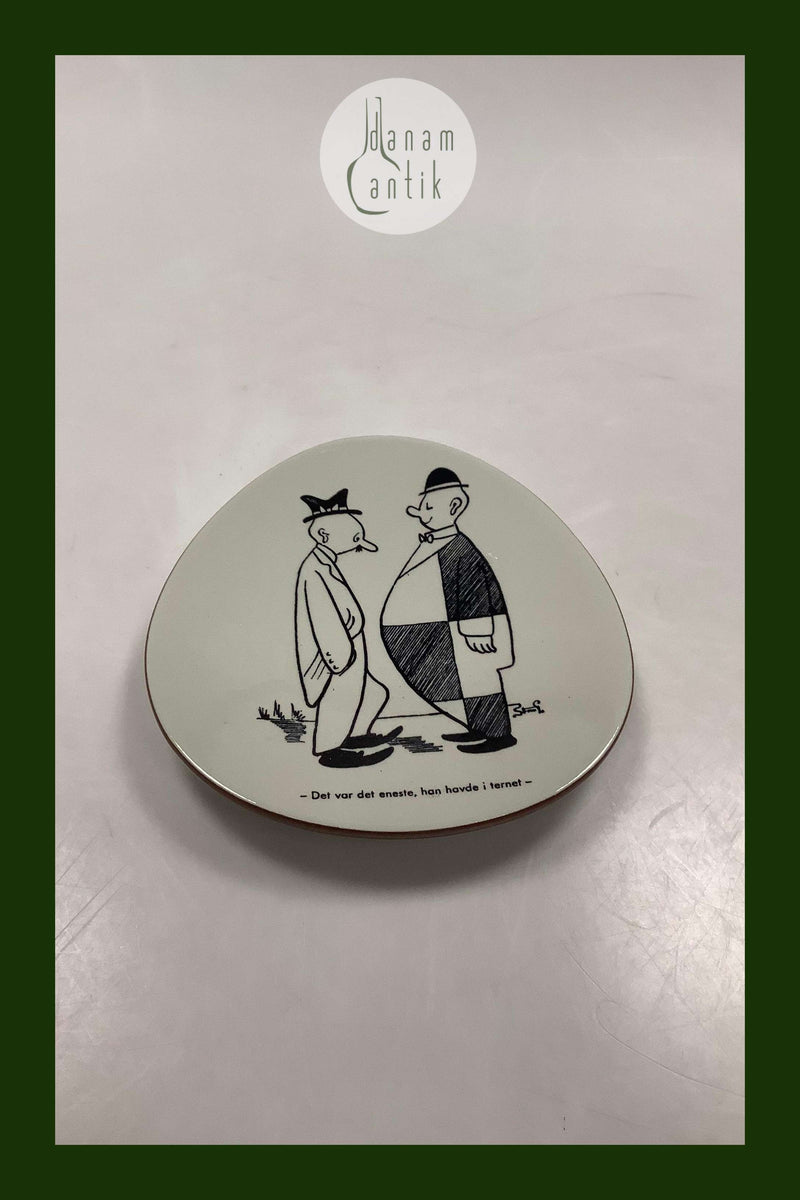 Storm P. Platte fra Knabstrup med Vittighed og tegning