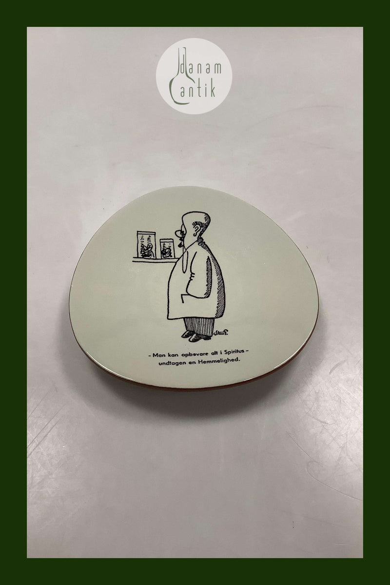 Storm P. Platte fra Knabstrup med Vittighed og tegning