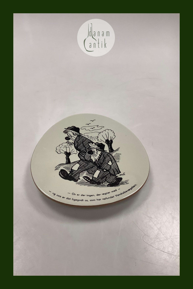 Storm P. Platte fra Knabstrup med Vittighed og tegning