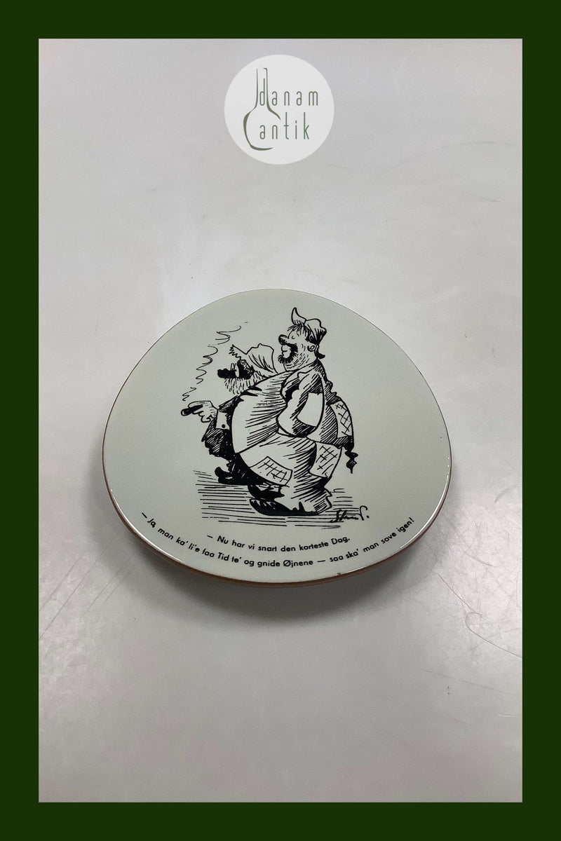 Storm P. Platte fra Knabstrup med Vittighed og tegning