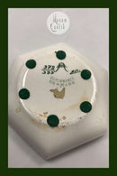 Aluminia 6-Kantet Skål med blomster dekoration No. 732/317