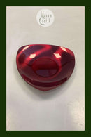 丹麦红色三面体不锈钢碗