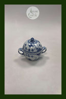 ロイヤルコペンハーゲン ブルーフルーテッドハーフレースシュガーボウル No.161