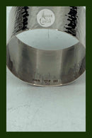 Dansk Sølv Servietring med Blomster motiv