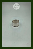 デンマーク製シルバーナプキンリング（エッジ装飾付き