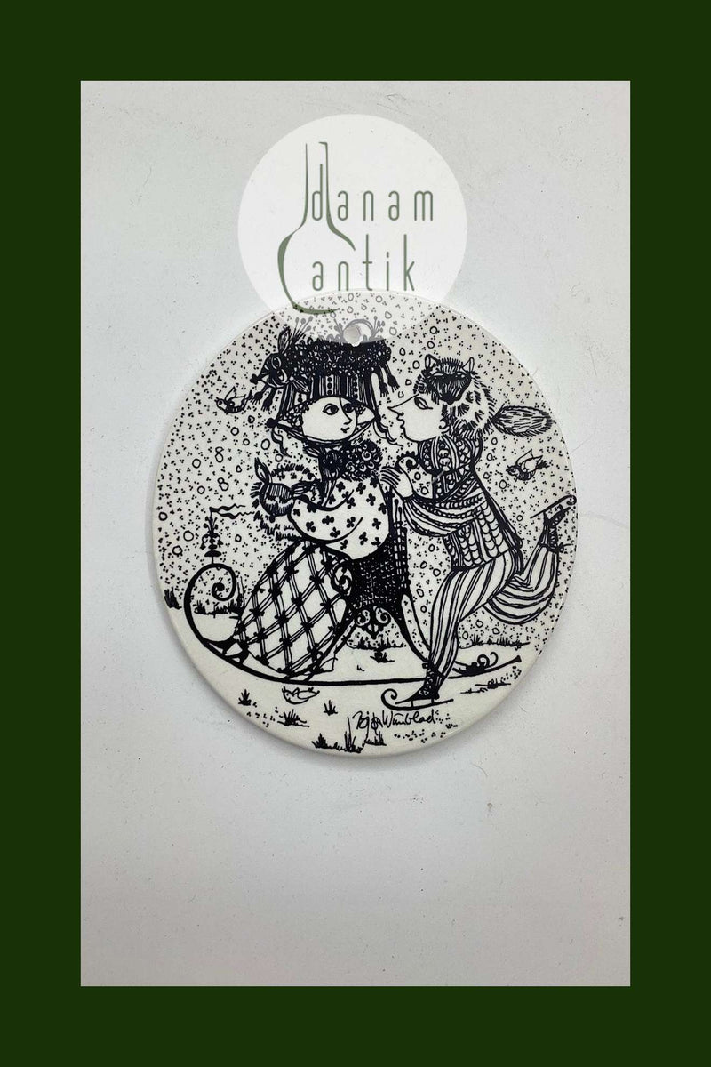 Bjørn Wiinblad: January plate from Nymølle 