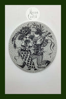 Bjørn Wiinblad: Nymølle MASKERADEより2月のプレートです。