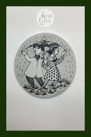 Bjørn Wiinblad: Nymølle CONFLICTの4月のプレート