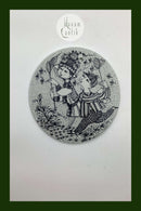 Bjørn Wiinblad: Nymølle BYE-BYEより8月のプレート